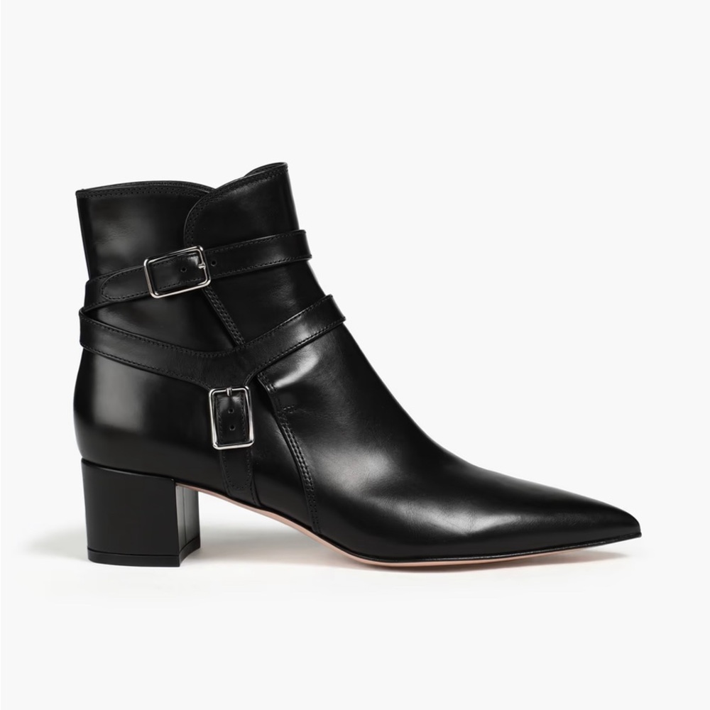 GIANVITO ROSSI
Roni buckled leather ankle boots